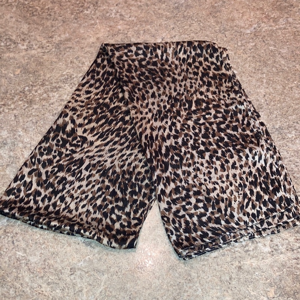 Maroon and Pink Dot Scarf and Animal Print Scarf